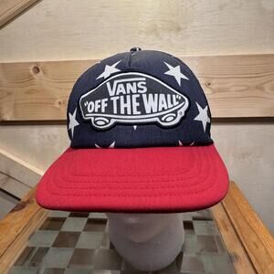 Vans Off The Wall Mens Trucker Hat Snapback Patch Mesh Skateboard Adjustable